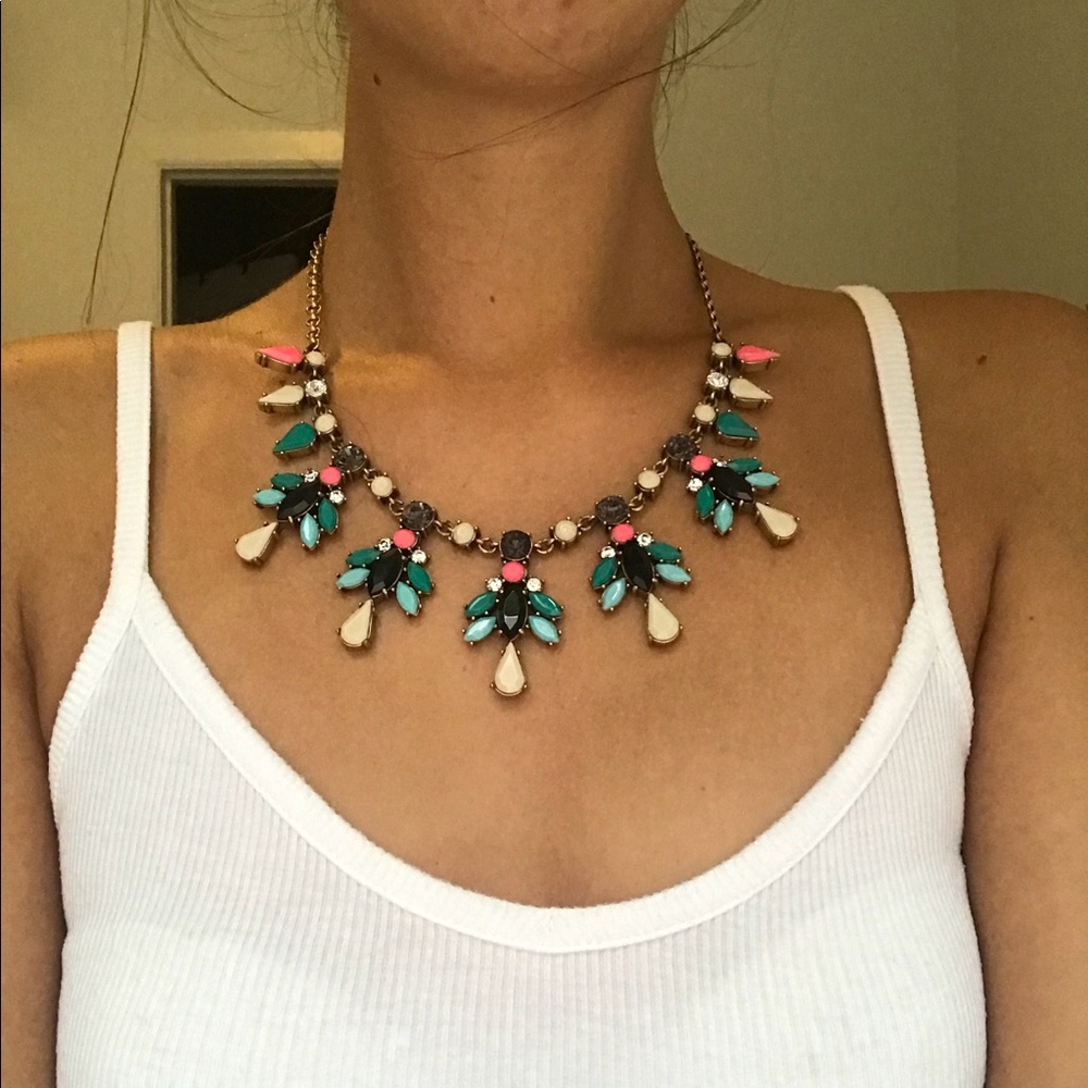 JCREW neon necklace
